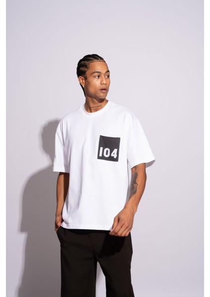 Erkek Oversize T-Shirt 104 Beyaz indirimleri