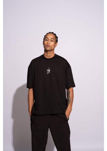 Erkek Oversize T-Shirt Ra Siyah fiyatları