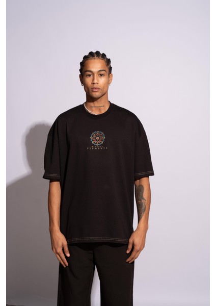 Erkek Oversize T-Shirt Mandela Siyah fiyatları