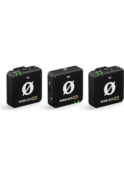 Wireless Me Dual Kompakt Kablosuz Ikili Yaka Mikrofonu (Siyah) - Distribütör Garantili