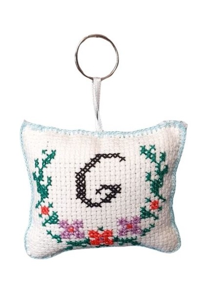 9324 El Yapımı G Harfi Kanaviçe Anahtarlık fiyatları