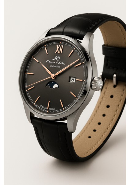 Lunaris Alman Moonphase Erkek Kol Saati