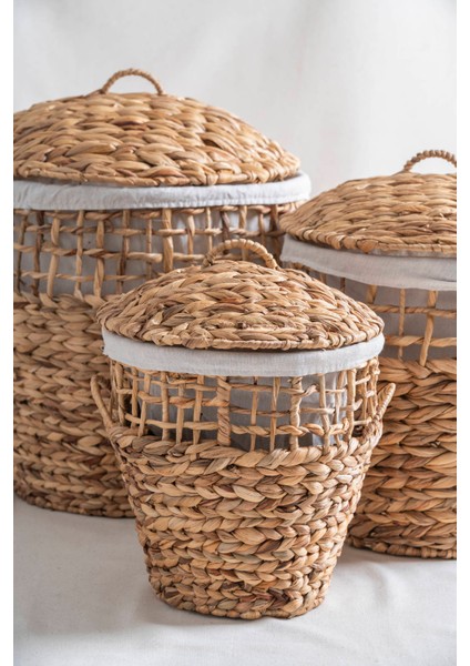 Soléa Hasır 3'lü Kapaklı Sepet Seti fiyatları