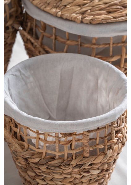 Soléa Hasır 3'lü Kapaklı Sepet Seti fırsatları