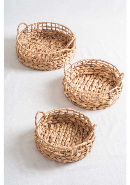 Soléa hasır 3'lü Sepet Seti