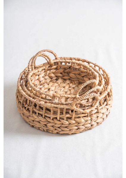 Soléa hasır 3'lü Sepet Seti modelleri