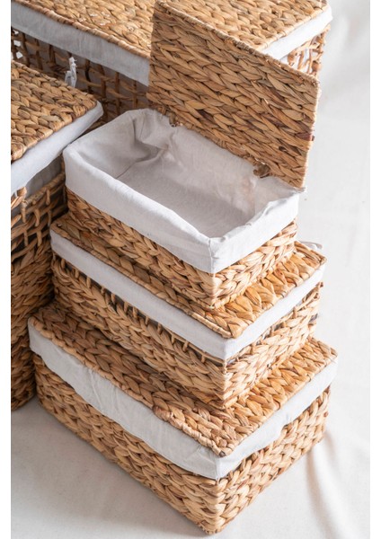 Soléa Hasır 5'li Kapaklı Sepet Seti fiyatları