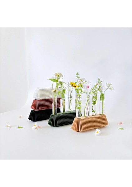 Premium Bohem 4'lü Çiçeklik Vazo Cam Tüplü fiyatları