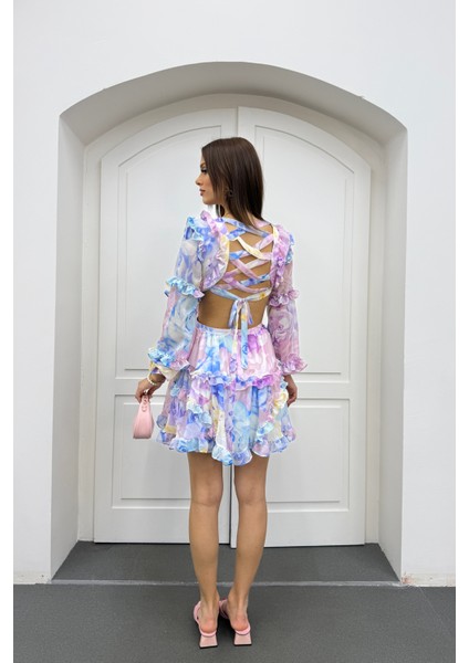 Destiny Fırfırlı Volanlı Elbise modelleri