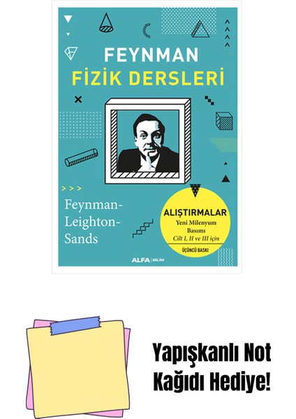 Feynman Fizik Dersleri - Alıştırmalar + Yapışkanlı Not Kağıdı