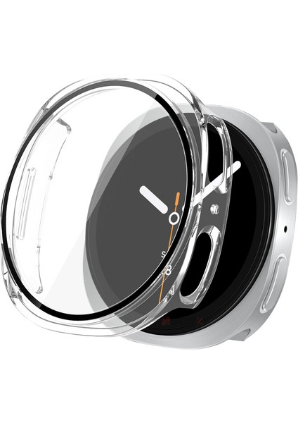 Samsung Galaxy Watch 8 44MM Uyumlu Kılıf Sert Pc Kasa ve Ekran Koruyucu Kılıf