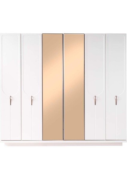 Vermont 6 Kapaklı Gardırop %100 Mdf