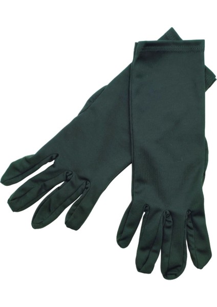 Koyu Yeşil Uzun Çarşaf Tesettür Gösteri Merasim Tören Eldiveni Gloves fiyatları