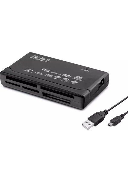 All In One USB 2.0 Reader & Writer – Sd - Microsd – Cf - Ms/ms Pro / Ms Duo Kart Okuyucu