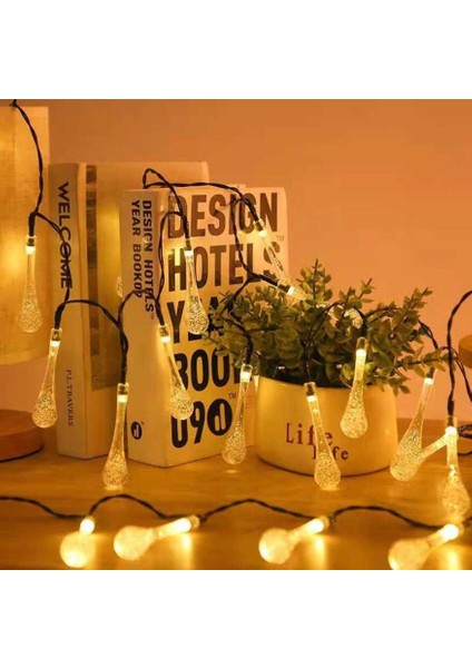 Solar LED Güneş Enerjili Su Damlası LED 20 LED LED Solar Bahçe Aydınlatması