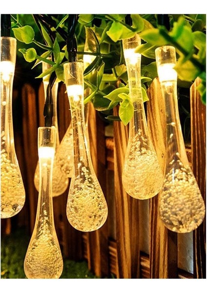 Solar LED Güneş Enerjili Su Damlası LED 20 LED LED Solar Bahçe Aydınlatması