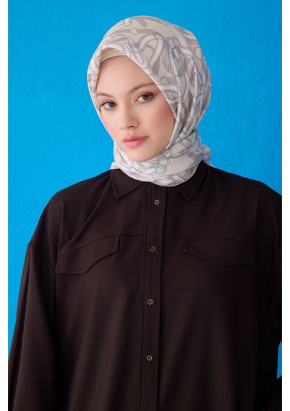 Saf Ipek Eşarp 4125D (Twill)-83