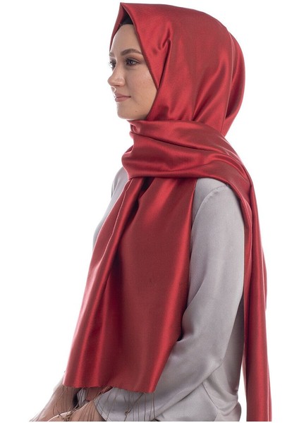 Dağ Çileği Ipekevi Çift Taraflı Ipek Şal 927