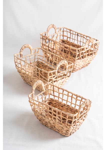 Soléa Hasır 3 Lü Sepet