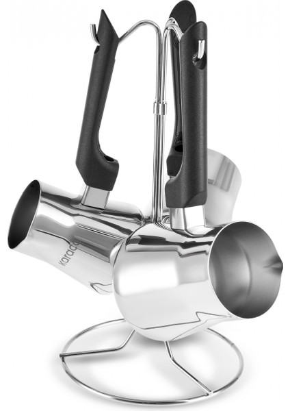 Nevra 3'lü Çelik Cezve Takımı