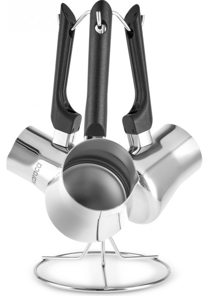 Nevra 3'lü Çelik Cezve Takımı fiyatları