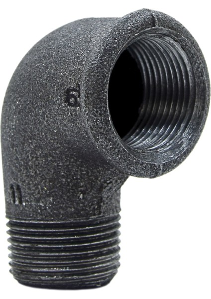Dirsek 3/4" Kuyruklu Siyah