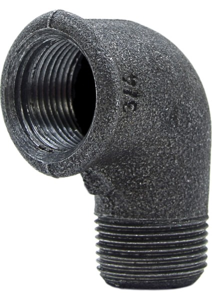 Dirsek 3/4" Kuyruklu Siyah fiyatları