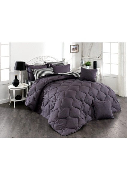 Yorgan (Tek Kişilik) Çizgili Model - Pamuklu - Ranforce Kumaş