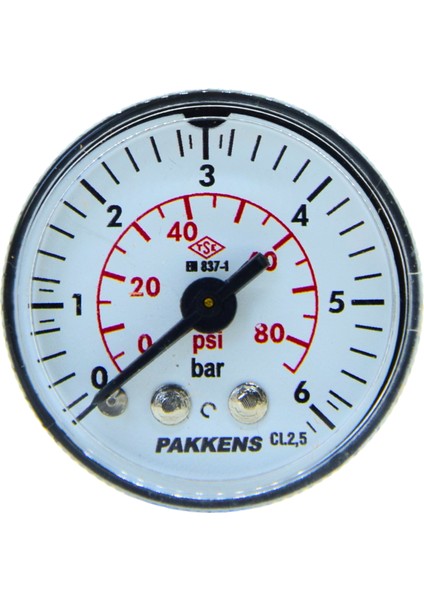 Manometre Q40 6 Bar Ark.ç.