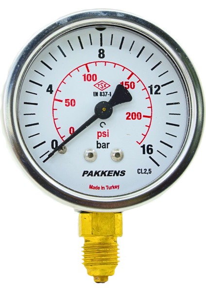 Manometre Q63 16 Bar Alt.ç.dolgusuz
