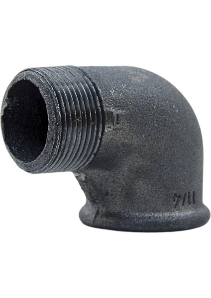 Dirsek 11/4" Kuyruklu Siyah