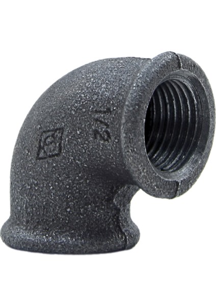 Dirsek 1/2" Siyah