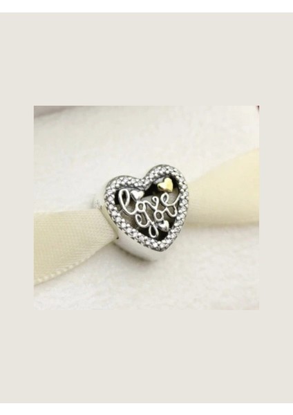 Love You 925 Gümüş Charm