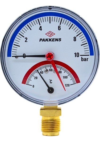 Termomanometre Q100 10BAR 0-120C