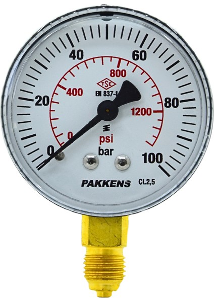 Manometre Q63 GLS.100 Bar Alt.ç.