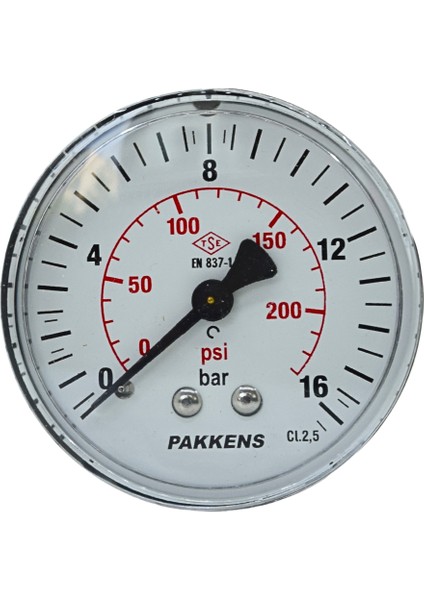 Manometre Q63 16 Bar Ark.ç.