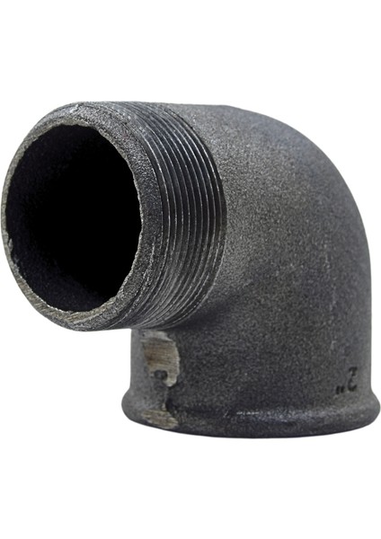 Dirsek 2" Kuyruklu Siyah