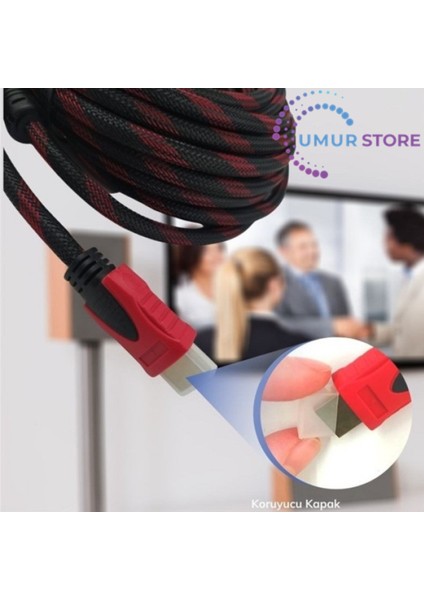 3mt Üç 3 Metre Sargılı HDMI Kablo Full Hd 1080 3D 4K 2160P Kaliteli HDMI 2k 4K HDMI 2.0 fiyatları