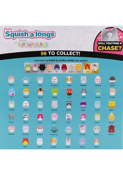 AL0001 Squish A Longs 2 Figür + Yüzük Sürpriz Paket Seri 2 indirimleri