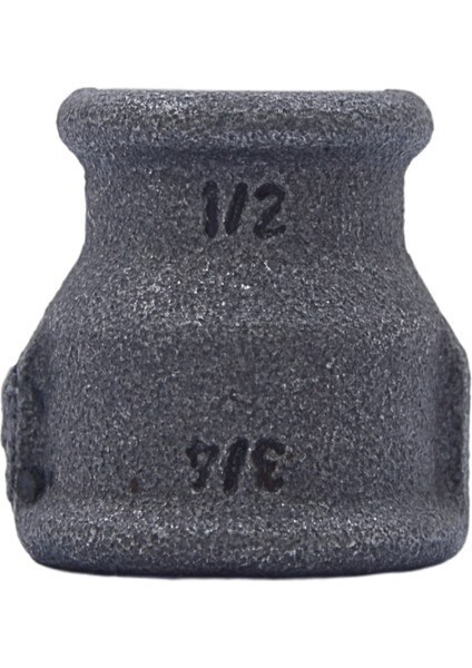 Manşon Redüksiyon Siyah 3/4 x 1/2''