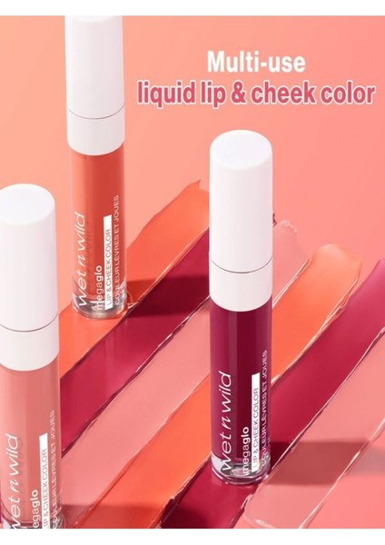 Megaglo Likit Lip & Cheek Dudak ve Yanak Renklendirici Likit Allık-Likit Ruj