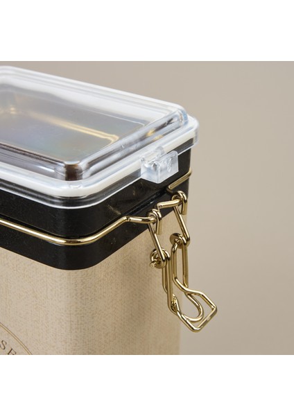 ER043-8F Azura Tea Desenli Dikdörtgen Metal Saklama Kabı 8X10 cm fırsatları