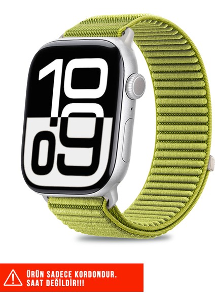 Apple Watch 4/5/6/7/8/9/10/se/ultra/ultra2 44MM/45MM/49MM ve Seri 10 46MM Uyumlu Hasır Örgü Kordon