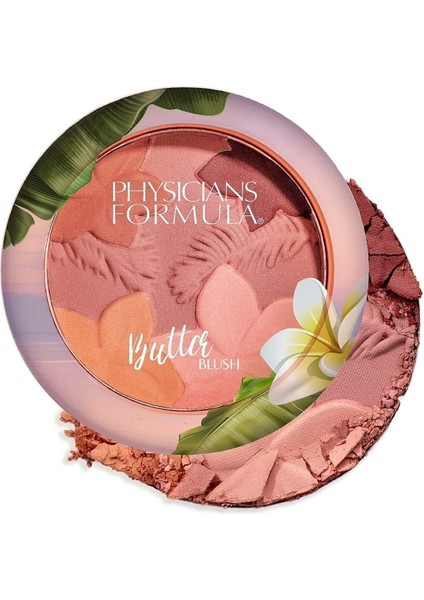 Butter Blush Mat Monoi Renkli Kremsi Allık Makyaj Tozu Sıkıştırılmış Allık Vegan Suya Dayanaklı