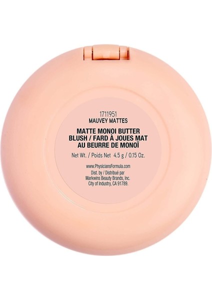 Butter Blush Mat Monoi Renkli Kremsi Allık Makyaj Tozu Sıkıştırılmış Allık Vegan Suya Dayanaklı indirimleri