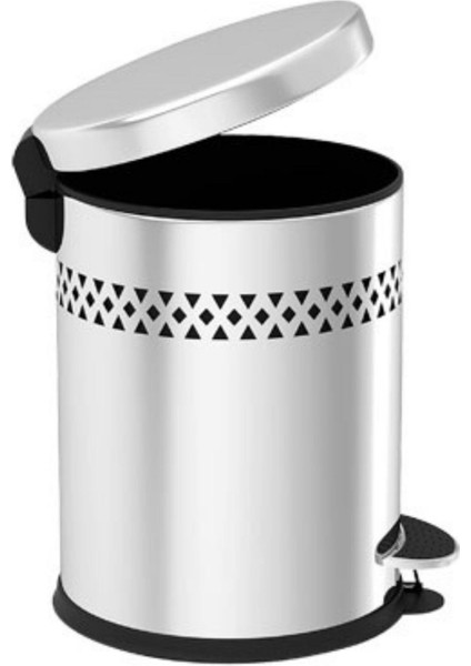 Dlk-5 5 Lt Pedallı Krom Cop Kovası 430