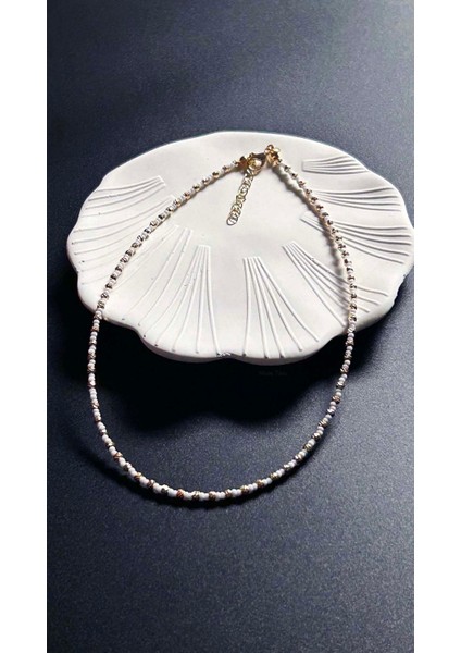 Beyaz ve Sarı Renk Boncuklu Kolye 429 fırsatları