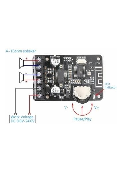 XY-P15W Bluetooth Amfi Modülü Amplifikatör Devresi fiyatları
