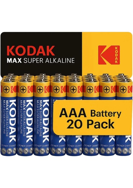 Max 20 Adet Alkalin Ince Pil-Aaa-Shrink