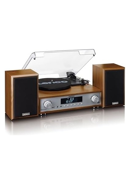 MC-160 Wd Pikap Hi-Fi Stereo Seti Bluetoothlu Dab+ Fm Radyo Usbli Mp3 Kayıt Özellikli Müzik Seti Plakçalar Ahşap fiyatları